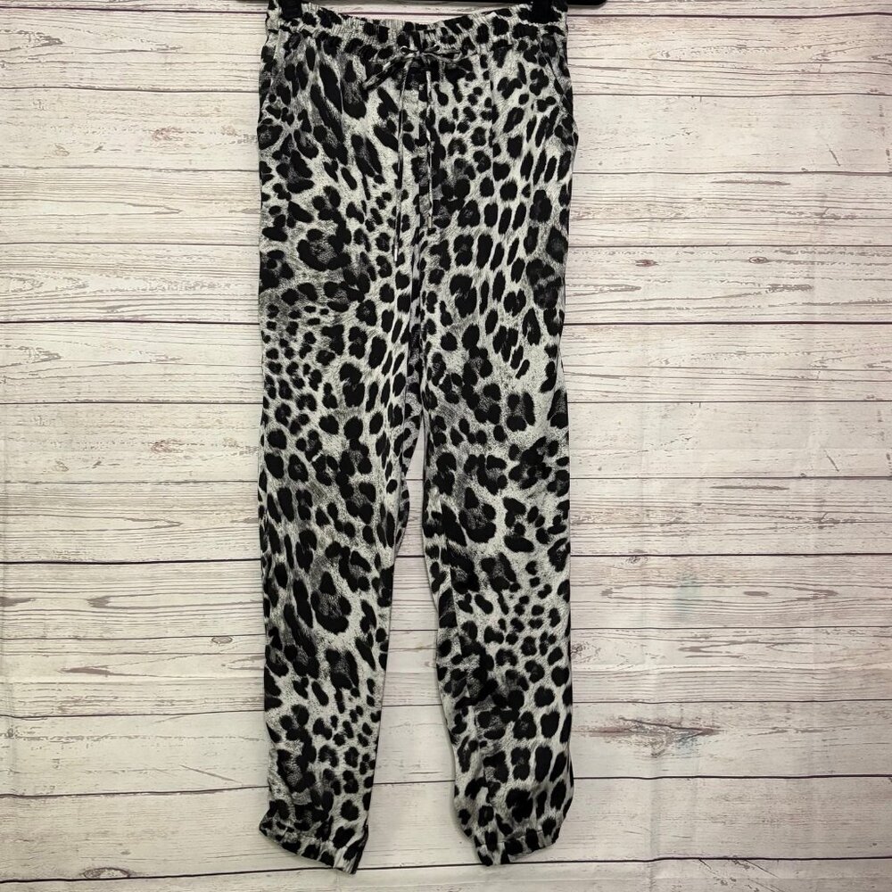 Michael Kors Grey Leopard Print Joggers US4‎